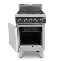 Used Cobra CR6D Four Burner Gas Range Static Oven - ST26UK256