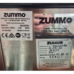 Used Zummo Z40A-N Benchtop Juicer Inbuilt Juicing Station and PFG Display Fridge - ST26UK272