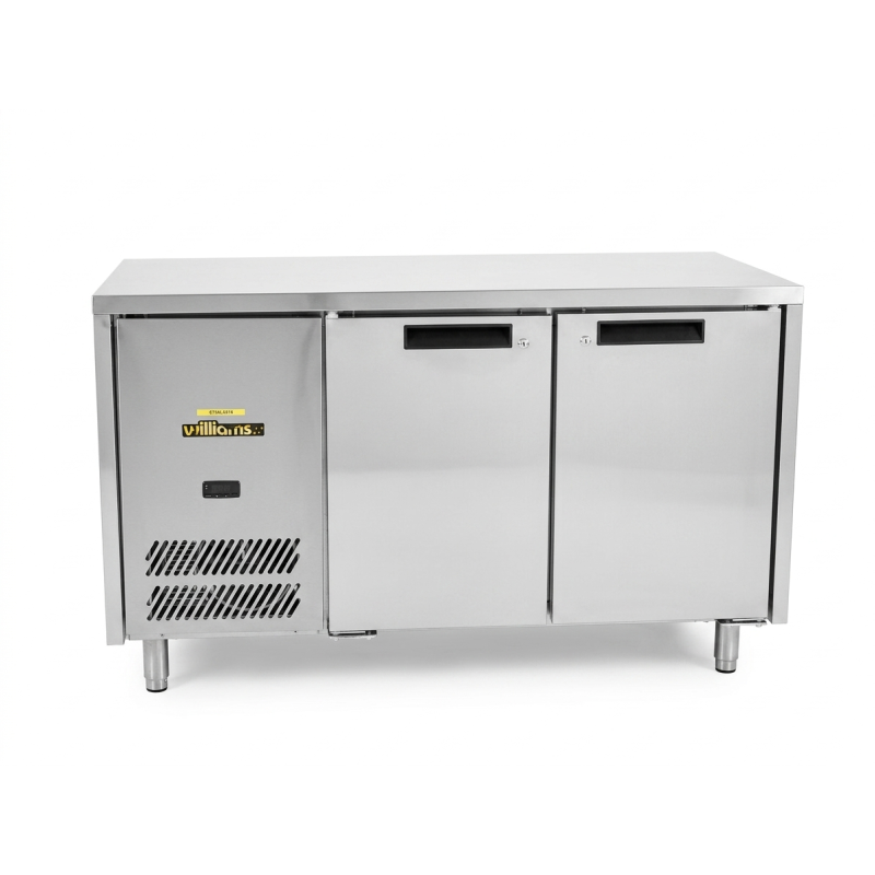 Used Williams LO2USSHC - Opal - Two Door Stainless Steel Under Counter Storage Freezer - ST26UK314