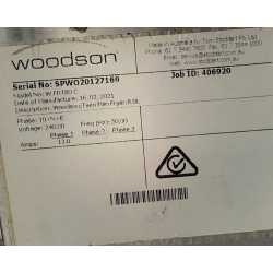Used Woodson W.FRT80 - Twin Pan Countertop Fryer 2x8L  -  ST26UK027