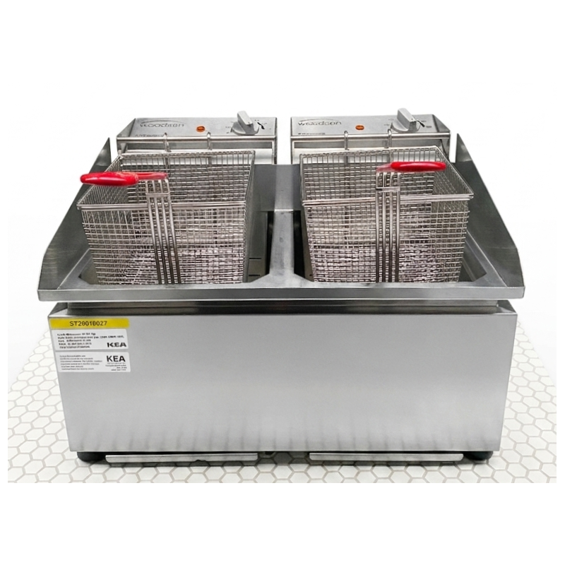 Used Woodson W.FRT80 - Twin Pan Countertop Fryer 2x8L  -  ST26UK027