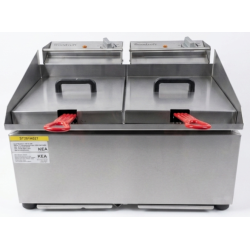 Used Woodson W.FRT80 - Twin Pan Countertop Fryer 2x8L  -  ST26UK027