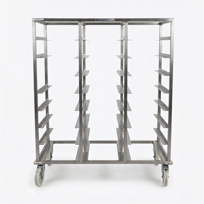Used Stainless Steel 1/1 Gastronorm Pan 23 tray Trolley  -  ST26UK287