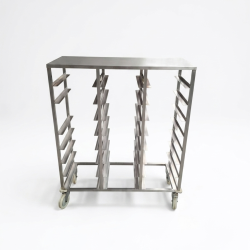 Used Stainless Steel 1/1 Gastronorm Pan 23 tray Trolley  -  ST26UK287