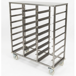 Used Stainless Steel 1/1 Gastronorm Pan 23 tray Trolley  -  ST26UK287