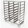 Used Stainless Steel 1/1 Gastronorm Pan 23 tray Trolley  -  ST26UK287