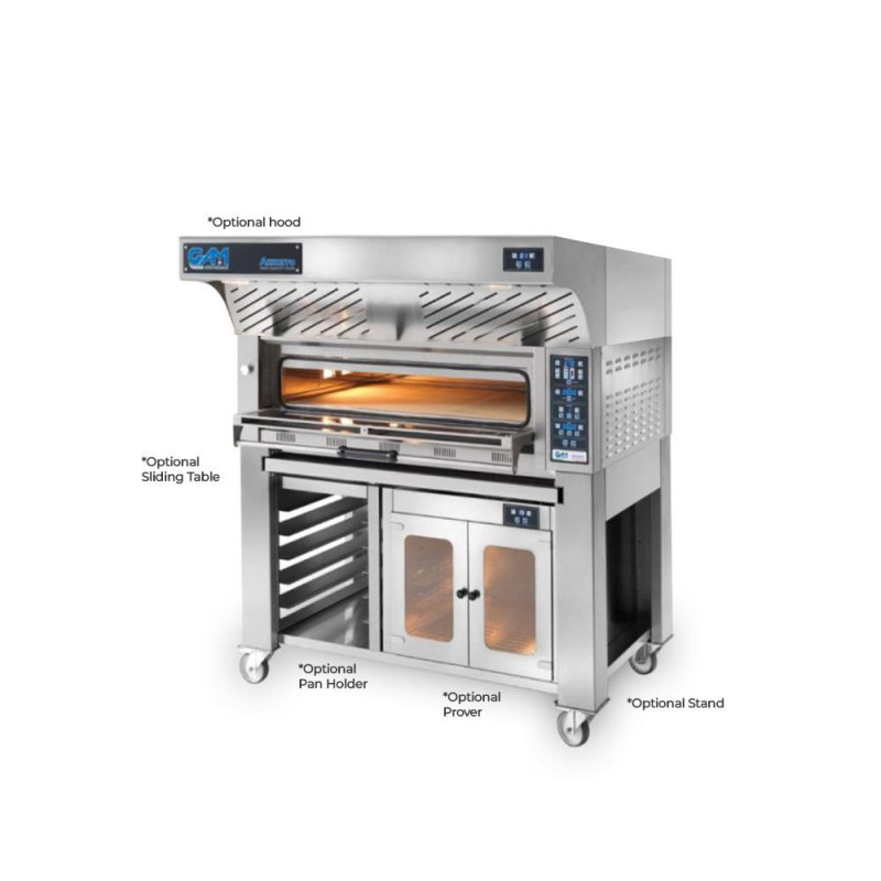 GAM KING Series Full Refractory Stone Deck Pizza Oven - 9 x 34cm pizzas