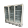 Used Orford FML50-B is a 3-door commercial upright glass display freezer - ST26UK302