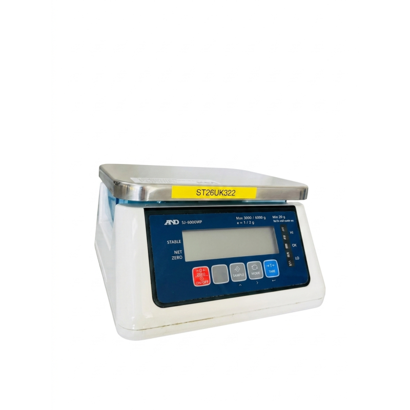 Used A&D SJ-6000WP Submersible Check Weighing Scales- ST26UK322