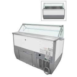 Used Bromic Fenice 7 Angle Top Flat Glass Gelato Display  - ST26UK071
