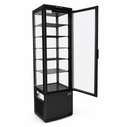 Used Koeler  KNV-300 300L Air Cooling Four Sides Glass Door Cake Showcase Display Cooler - ST26UK357