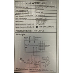 Used ICS Pacific Como Black Floor Standing Fridge - ST26UK358