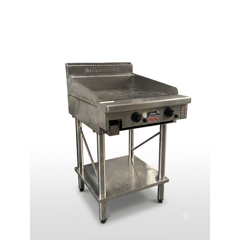 Used Goldstein GPGDB24 Gas Griddle with Goldstein SB24 Stand - ST26UK353