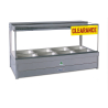 CLEARANCE Roband S26RD Square Glass Hot Food Display Bar