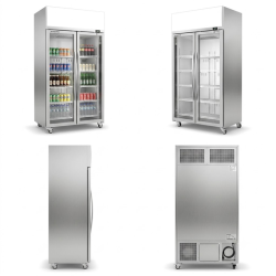 CLEARANCE Skope TME1000N-A 2 Glass Door Display or Storage Fridge