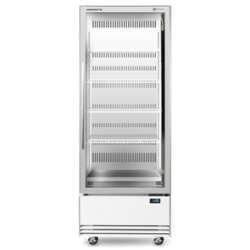 Single Glass Door Upright Chiller - Blac