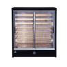 Roband HB200R Heat 'N' Hold Food Warmer - Black Sliding Doors Display Side