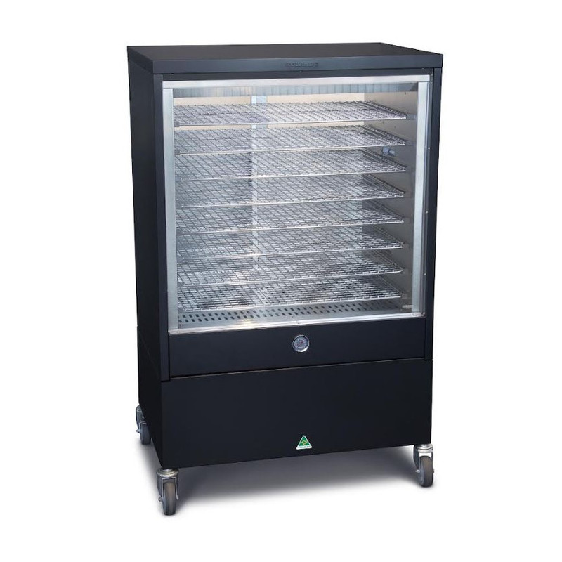Roband HB200F Heat 'N' Hold Food Warmer - Black- Fixed Glass Display Side