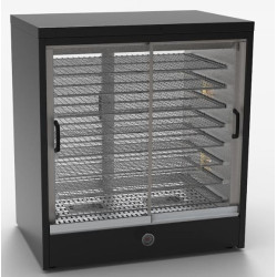 Roband HB200F Heat 'N' Hold Food Warmer - Black- Fixed Glass Display Side