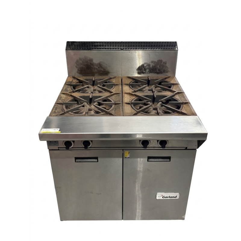 USED Garland MST44S Master Series 4 Burner Stove With Storage Base Natural Gas - ST22KEA451