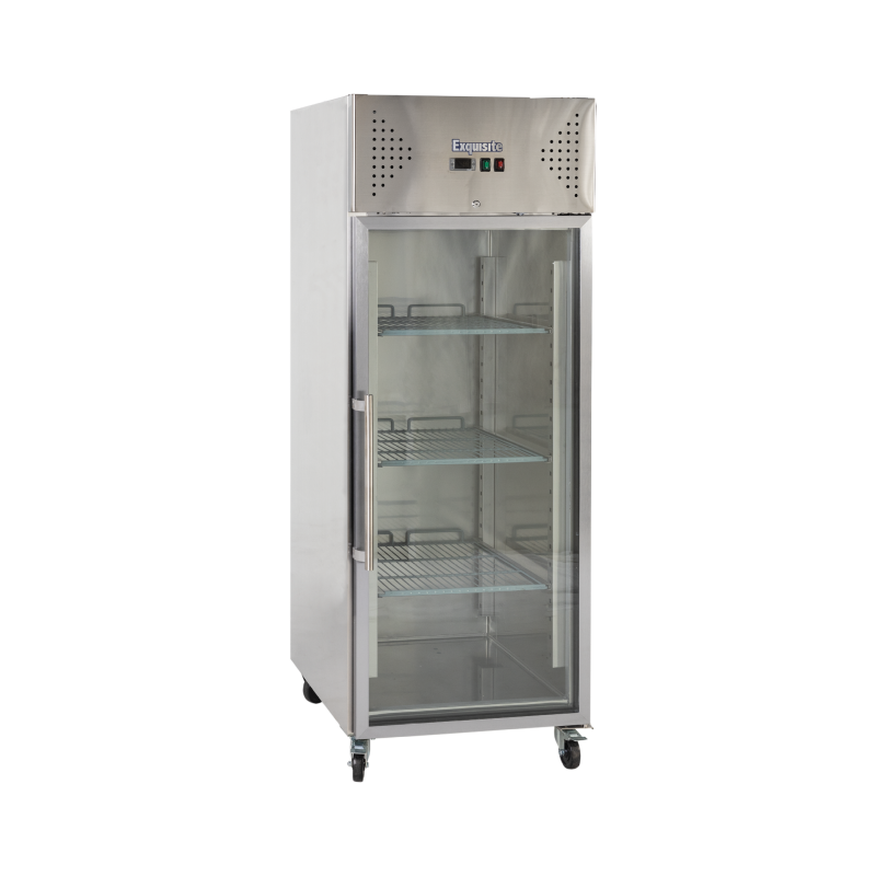 EXQUISITE - GSC650G - COMMERCIAL KITCHEN UPRIGHT GASTRONORM CHILLERS WITH GLASS DOORS