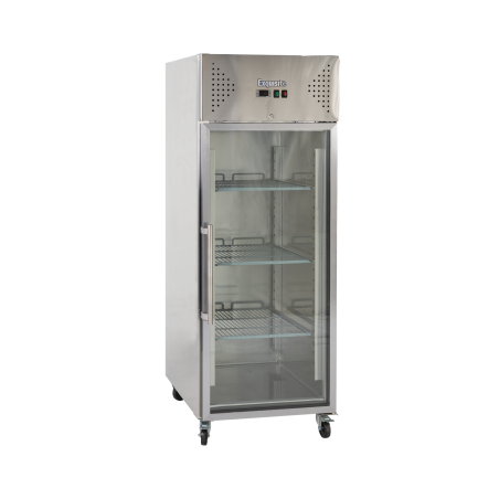 EXQUISITE - GSC650G - COMMERCIAL KITCHEN UPRIGHT GASTRONORM CHILLERS WITH GLASS DOORS