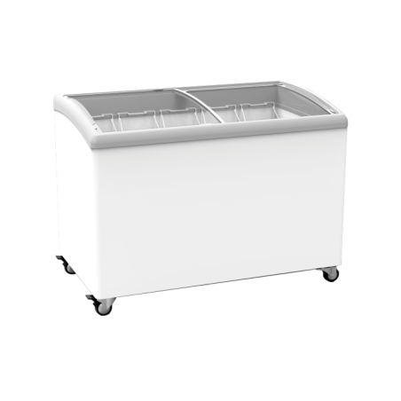 EXQUISITE - COMMERCIAL CURVED GLASS DISPLAY CHEST FREEZERS - SD 400