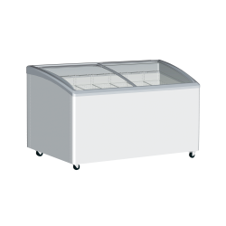 EXQUISITE - COMMERCIAL CURVED GLASS DISPLAY CHEST FREEZERS - SD 575 K