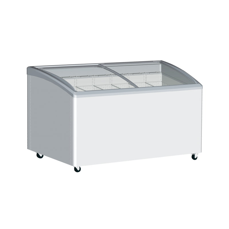 EXQUISITE - COMMERCIAL CURVED GLASS DISPLAY CHEST FREEZERS - SD 575 K