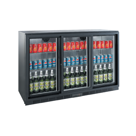 EXQUISITE - COMMERCIAL BACKBAR DISPLAY REFRIGERATORS ( with SLIDING DOORS) - UBC330S