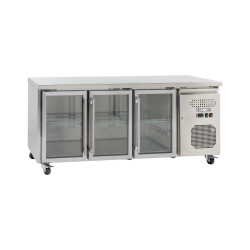 EXQUISITE - USC400G - COMMERCIAL KITCHEN UNDERBENCH CHILLER WITH GLASS DOORS