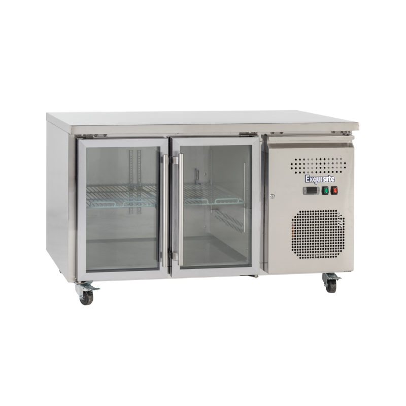 EXQUISITE - USC260G - COMMERCIAL KITCHEN UNDERBENCH CHILLER WITH GLASS DOORS