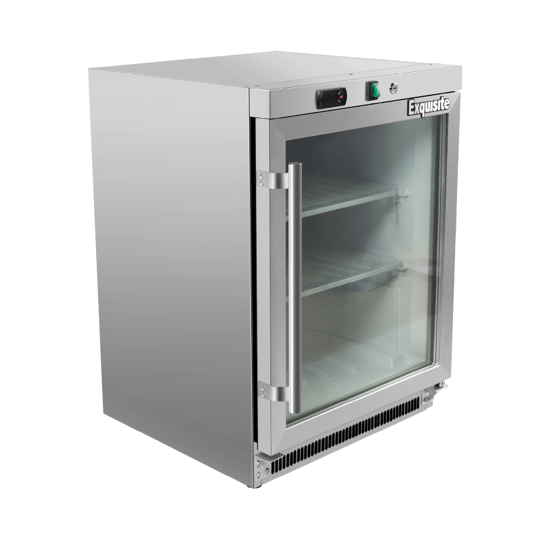 EXQUISITE - MF210G - ONE SOLID GLASS UNDERBENCH FREEZER