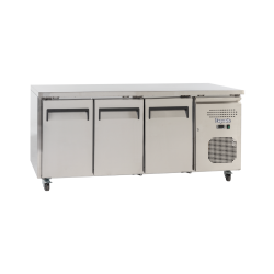 EXQUISITE - SSC400H - COMMERCIAL KITCHEN SNACK SIZE UNDER-BENCH CHILLER WITH SOLID DOORS