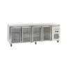 EXQUISITE - SSC550G - COMMERCIAL KITCHEN SNACK SIZE UNDER-BENCH CHILLER WITH GLASS DOORS
