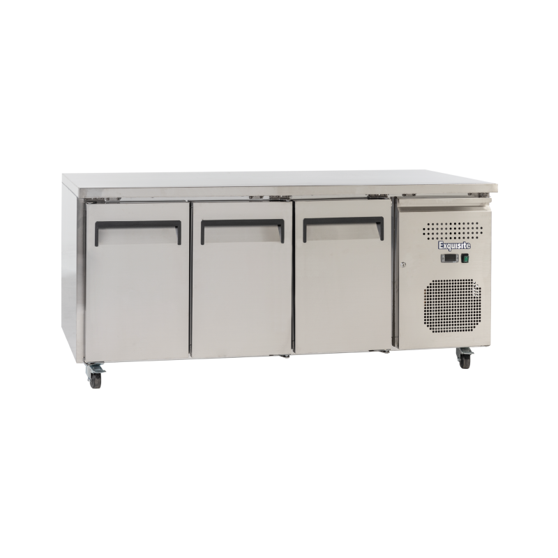 EXQUISITE - SSF400H - COMMERCIAL KITCHEN SNACK SIZE UNDER-BENCH FREEZERS WITH SOLID DOORS