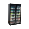 EXQUISITE - DC700 - TWO GLASS DOOR UPRIGHT FRIDGE WITH 3 COLOUR LED