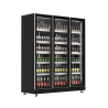 EXQUISITE - DC1100 - THREE GLASS DOORS UPRIGHT FRIDGE WITH 3 COLOUR LED