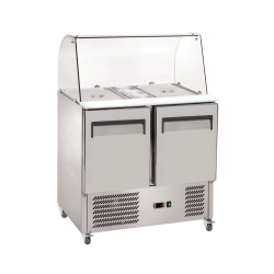 EXQUISITE - SBC250 - TWO DOOR PREPARATION CHILLER WITH CANOPY