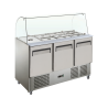 EXQUISITE - SBC380 - THREE DOOR PREPARATION CHILLER WITH CANOPY