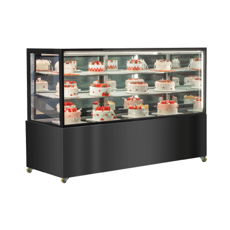 EXQUISITE - CDM218 - TWO SHELVES + BASE COLD CAKE DISPLAY