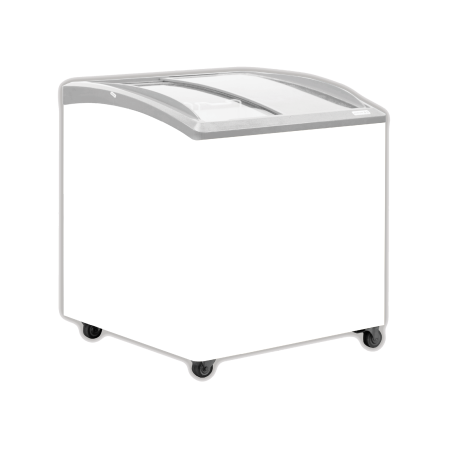 EXQUISITE - SD235K - CURVED GLASS CHEST FREEZER WITH LED
