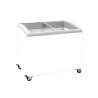 EXQUISITE - SD300 - CURVED GLASS CHEST FREEZER WITH LED