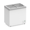 EXQUISITE - SD117 - FLAT GLASS CHEST FREEZER WITH LED