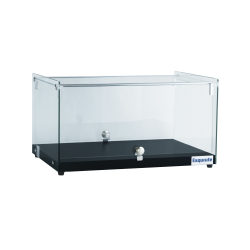EXQUISITE - CD35 Oak/Black - FLAT GLASS AMBIENT COUNTER TOP DISPLAY
