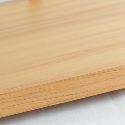 EXQUISITE - CD45 Oak/Walnut/Black - CURVED GLASS AMBIENT COUNTER TOP DISPLAY