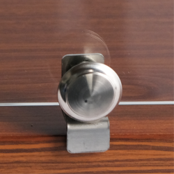 EXQUISITE - CD50 Walnut/Black - FLAT GLASS AMBIENT COUNTER TOP DISPLAY