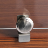 EXQUISITE - CD50 Walnut/Black - FLAT GLASS AMBIENT COUNTER TOP DISPLAY