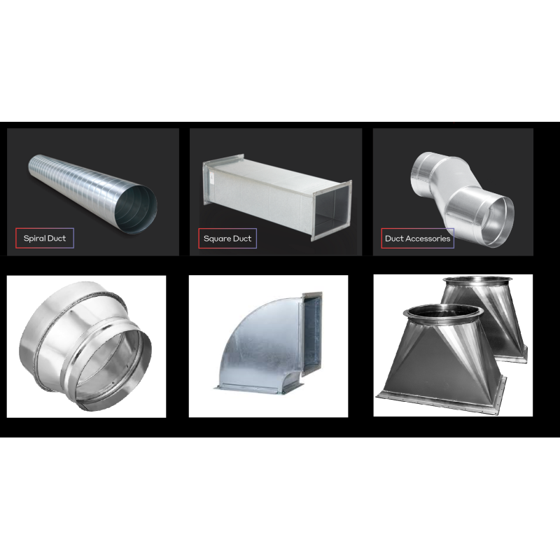 Commercial Exhaust Canopies Duct Fittings & Accessories