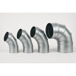 45 Degree Bend 304mm dia for 12" Canopy Duct